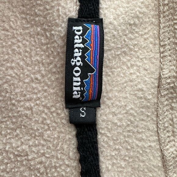 Tan and Blue Quarter Zip Pullover, Size Small, Patagonia - Picture 5 of 9